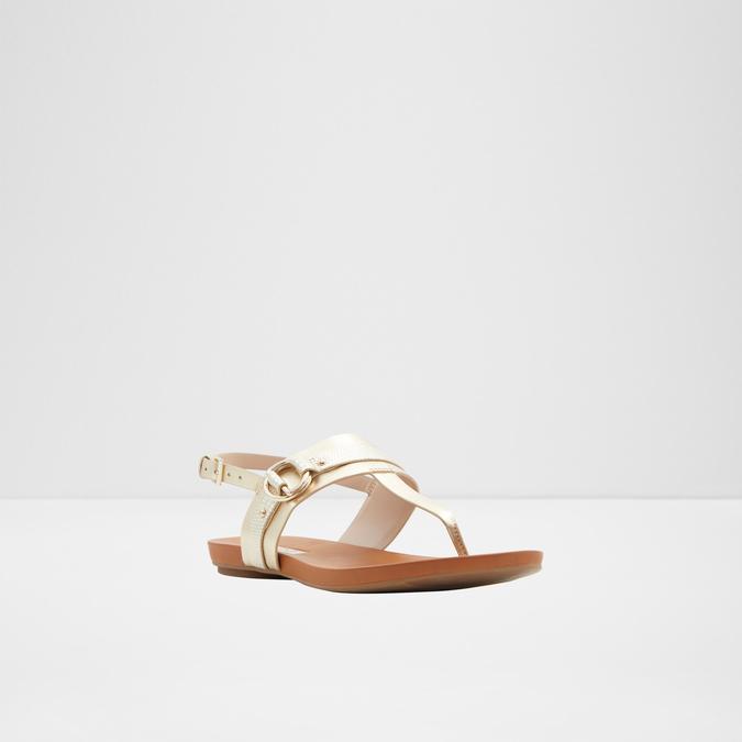 Pandra Women's Champange Flat Sandals image number 3