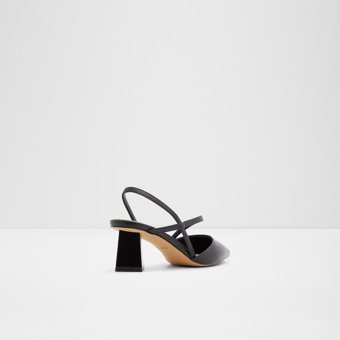 Suzette Women's Black Block Heel Shoes image number 1