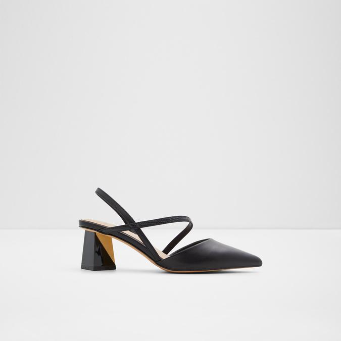 Suzette Women's Black Block Heel Shoes image number 0