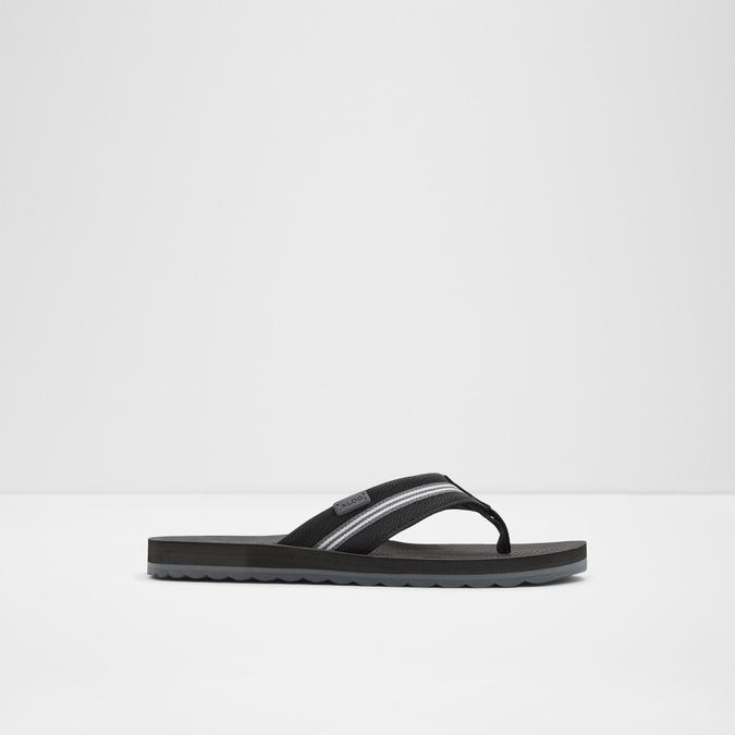Burges Men's Black Thong Sandals image number 0