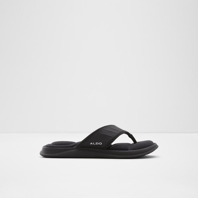 Rassen Men's Black Thong Sandals image number 0