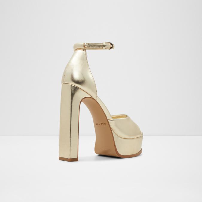 Milena Women's Gold Block Heel Sandal image number 1